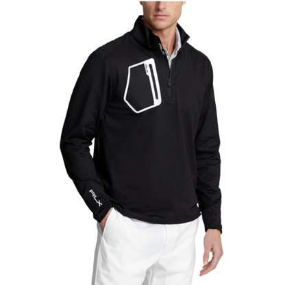 RLX Brushed Back Tech Jersey ¼ Zip With Reflective Pocket