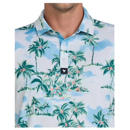Postcard Vacation Core Performance Polo