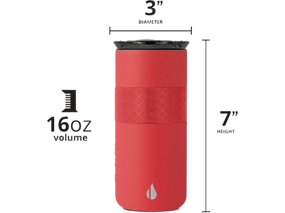 Elemental Artisan 16oz Tumbler - Matte Red