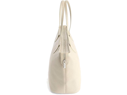 Pebbled Grain Wide Tote Bag with Wristlet