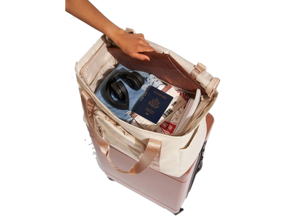 Calpak Terra 35L Water Resistant Zippered Tote Bag in Blossom