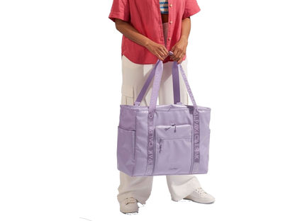 Calpak Terra 35L Water Resistant Zippered Tote Bag in Blossom