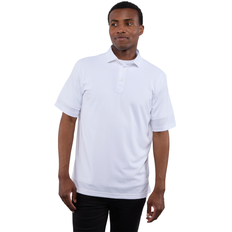 Men's STITCH® Solid Short Sleeve Pique Polo