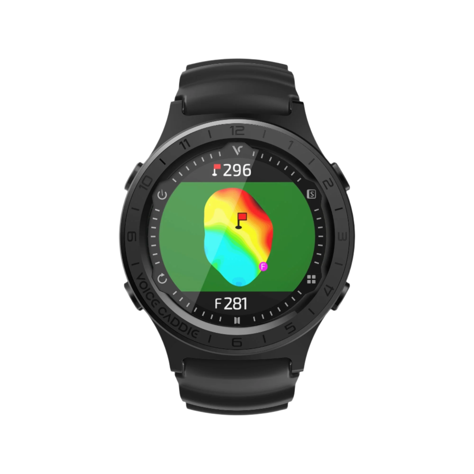 Voice Caddie Hybrid Golf GPS Watch w/ Green Undulation and Slope