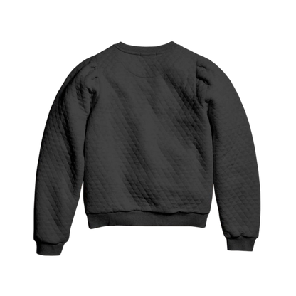 Marine Layer Women's Corbet Quilted Puff Sleeve Crewneck