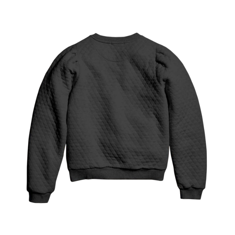 Marine Layer Women's Corbet Quilted Puff Sleeve Crewneck