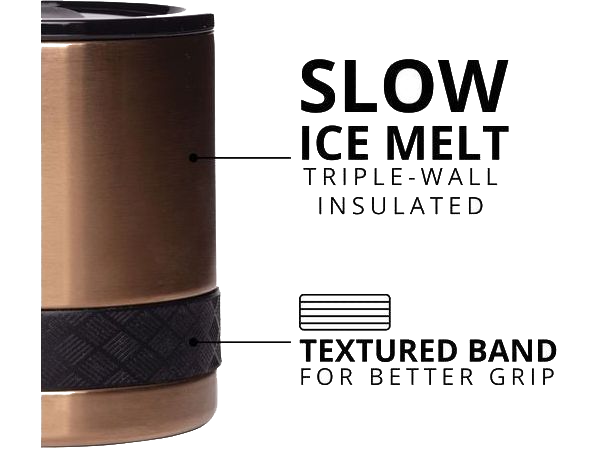 Elemental Recess 10oz Rocks Tumbler - Copper