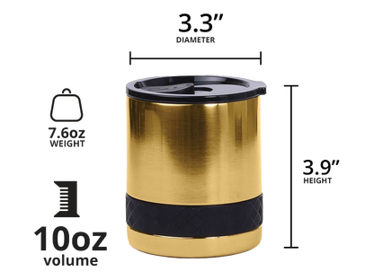 Elemental Recess 10oz Rocks Tumbler - Gold