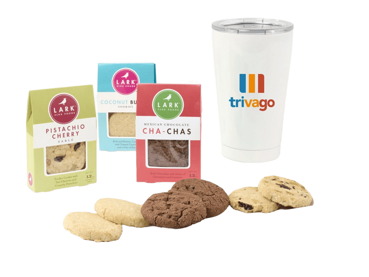 All Is Bright Lark Cookies & Tumbler Gift Box - Food Gift Sets - SwagWear