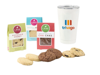 All Is Bright Lark Cookies & Tumbler Gift Box - Food Gift Sets
