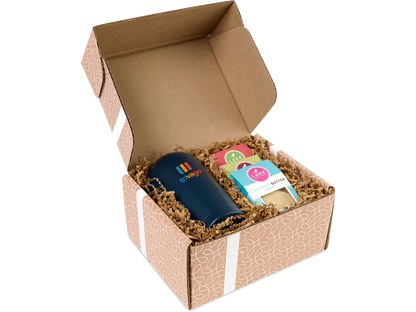 All Is Bright Lark Cookies & Tumbler Gift Box - White Opaque Gloss - Food Gift Sets