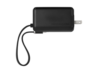 Anker 3-in-1 Power Bank (30W Fusion Built-In USB-C Cable) - Black - Power Adapters
