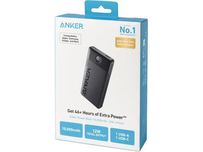 Anker® 324 Power Bank (10000mAh 12W 2-Port) - Black - Wireless Power Banks