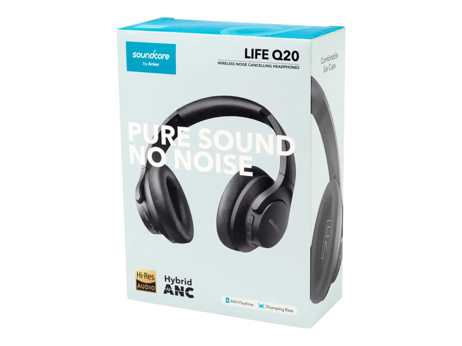 Anker® Soundcore Life Q20i Wireless Noise Cancelling Headphone - Black - Headphones