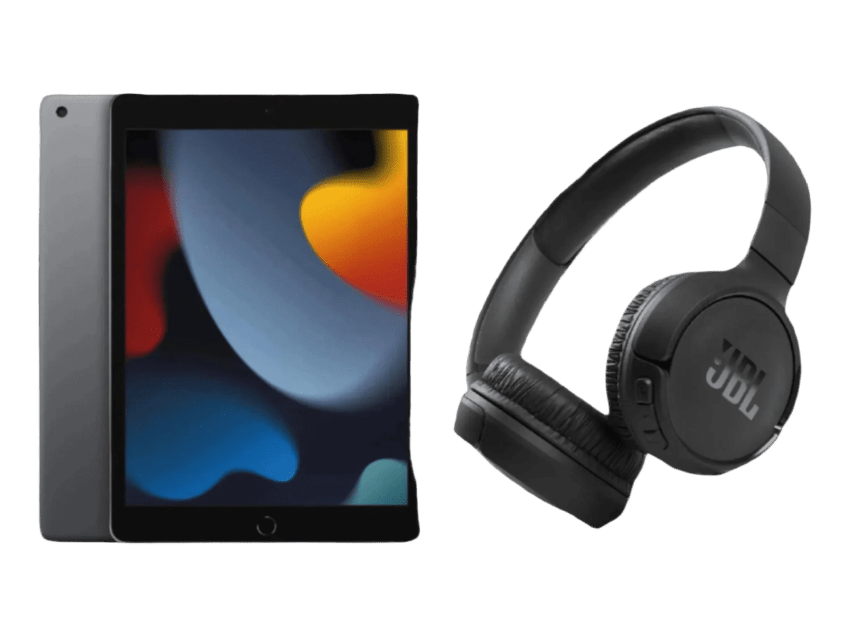 Apple 10.2" iPad WiFi 9th Gen 64GB w/ Tune 520BT Wireless Headphones - Headphones - SwagWear