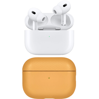 Apple AirPods Pro 2nd Generation w/ Classic Leather Case Kraft - AirPods - SwagWear