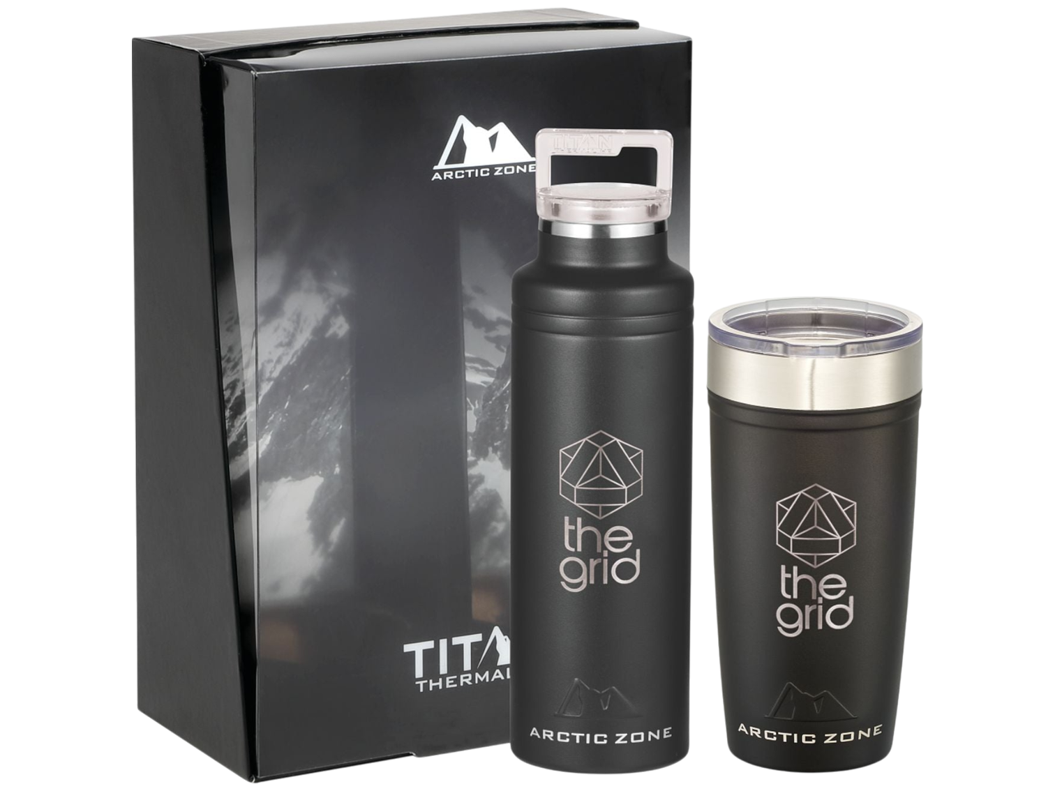 Arctic Zone® Titan Thermal HP® Copper Vac Gift Set - Black - Drinkware Sets
