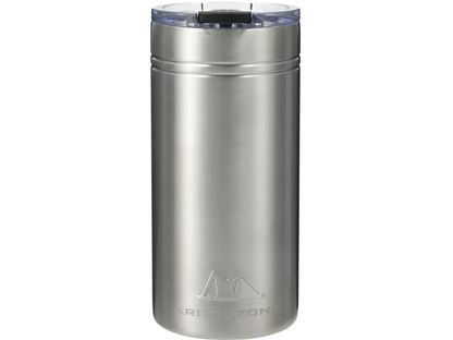 Arctic Zone® Titan Thermal HP® Slim Cooler 12oz - Silver - Can & Bottle Sleeves