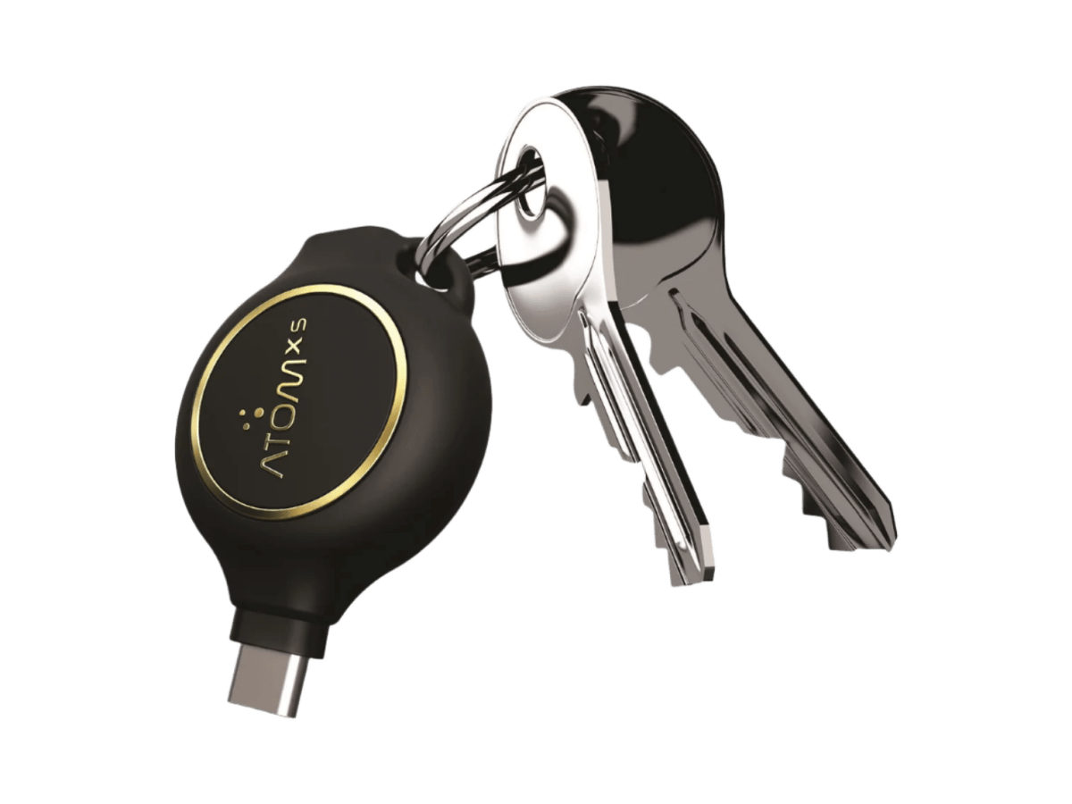 Atom Key Chain USB-C 1300Mah 3hrs+ Emergency Charge - Key Chains - SwagWear