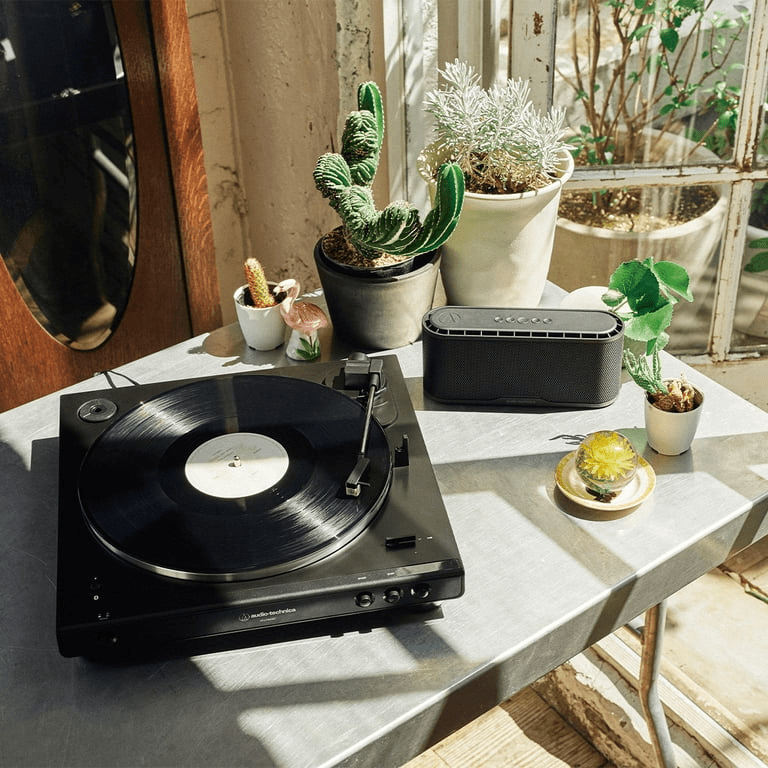 Audio - Technica Automatic Belt - Drive Turntable (Wireless & Analog) - Black - Turntables - SwagWear