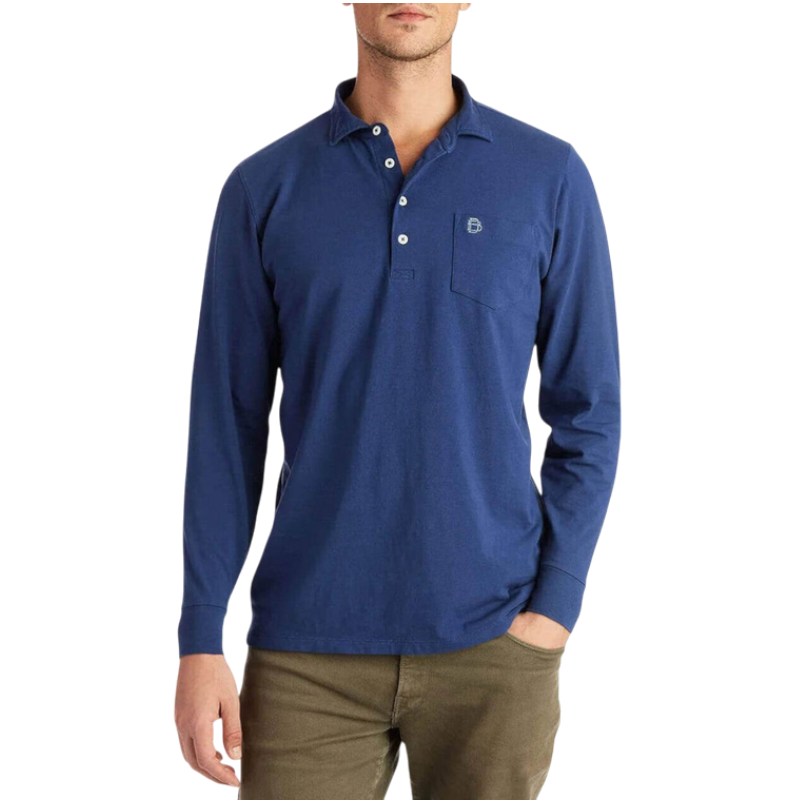 B. Draddy Men's Jack Long-Sleeve Polo