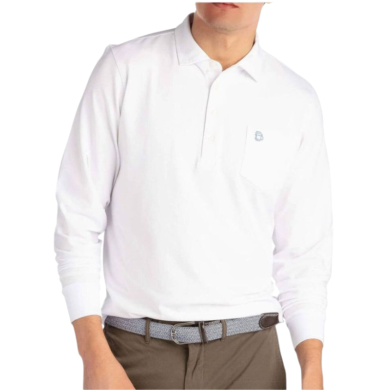 B. Draddy Men's Jack Long-Sleeve Polo