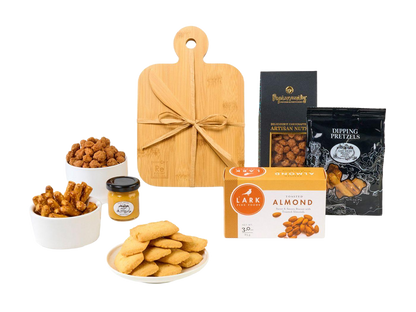 Bamboo Cheese Board & Bites Gift Set - Food Gift Sets