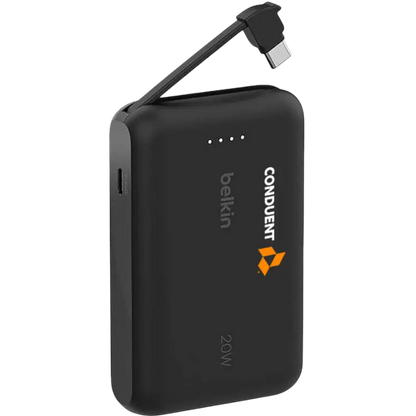 Belkin Power Bank 10K with Integrated Cable - Wireless Power Banks - SwagWear