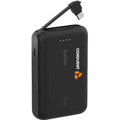 Belkin Power Bank 10K with Integrated Cable - Wireless Power Banks - SwagWear