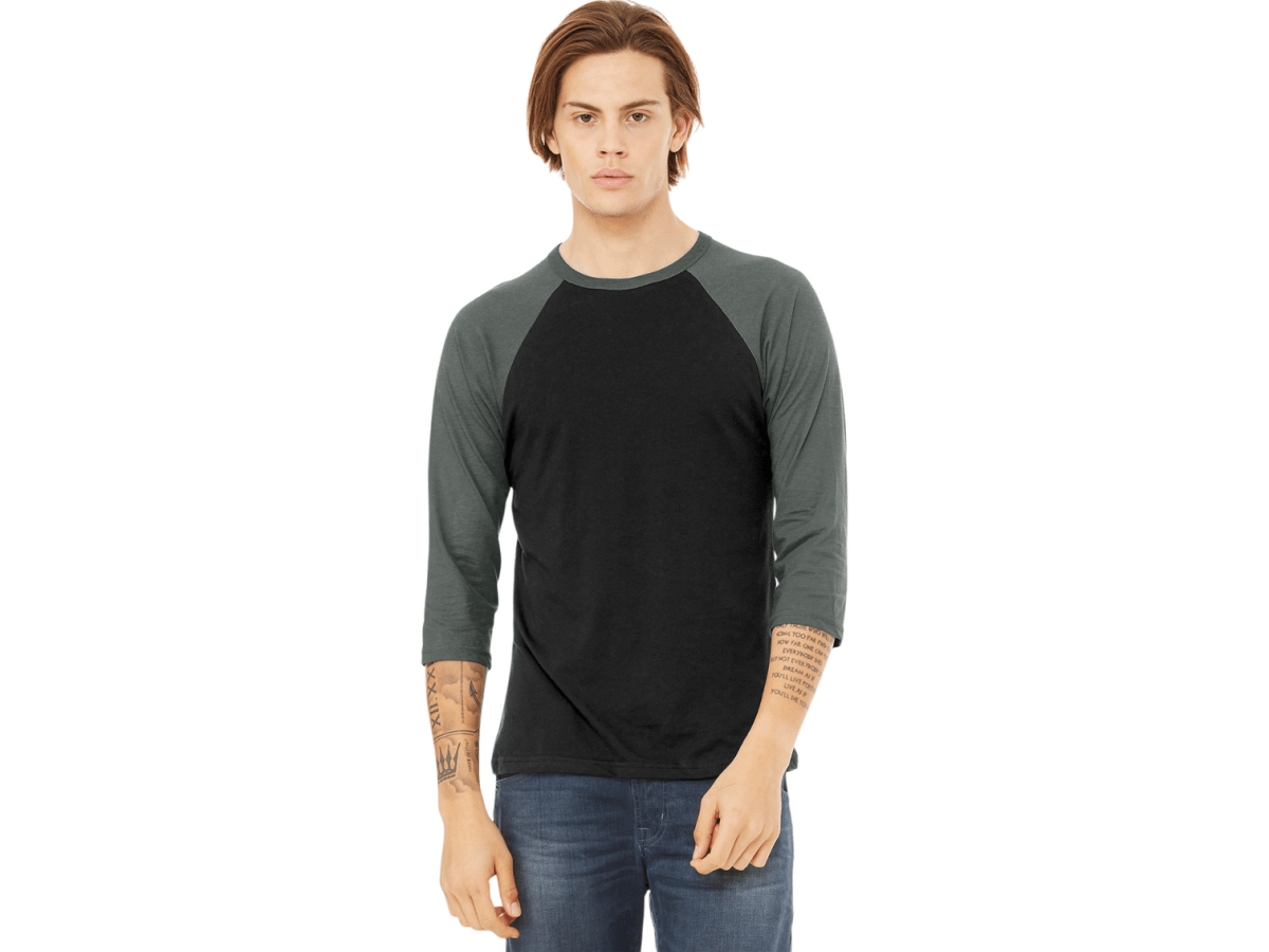 BELLA+CANVAS ® Unisex 3/4 - Sleeve Baseball Tee - T-Shirts - SwagWear