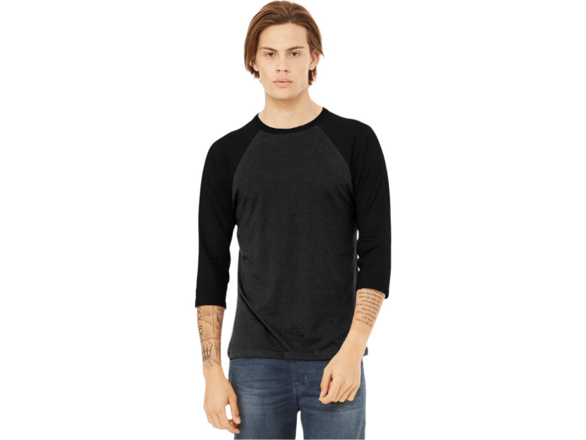 BELLA+CANVAS ® Unisex 3/4 - Sleeve Baseball Tee - T-Shirts - SwagWear