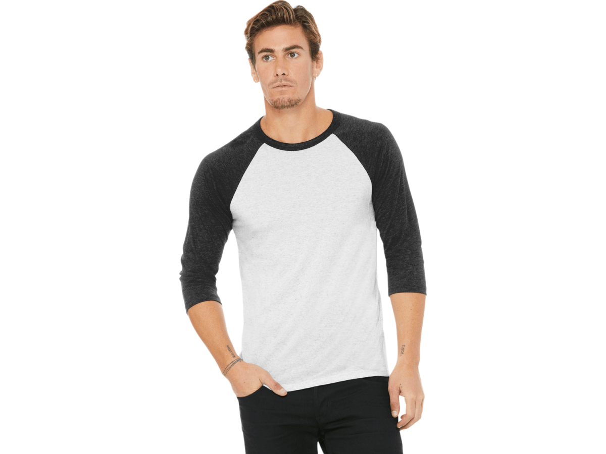 BELLA+CANVAS ® Unisex 3/4 - Sleeve Baseball Tee - T-Shirts - SwagWear