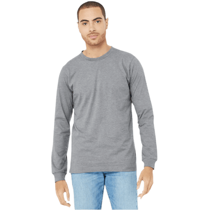 BELLA+CANVAS® Unisex Heather CVC Long Sleeve Tee - Long - Sleeved T-Shirts - SwagWear