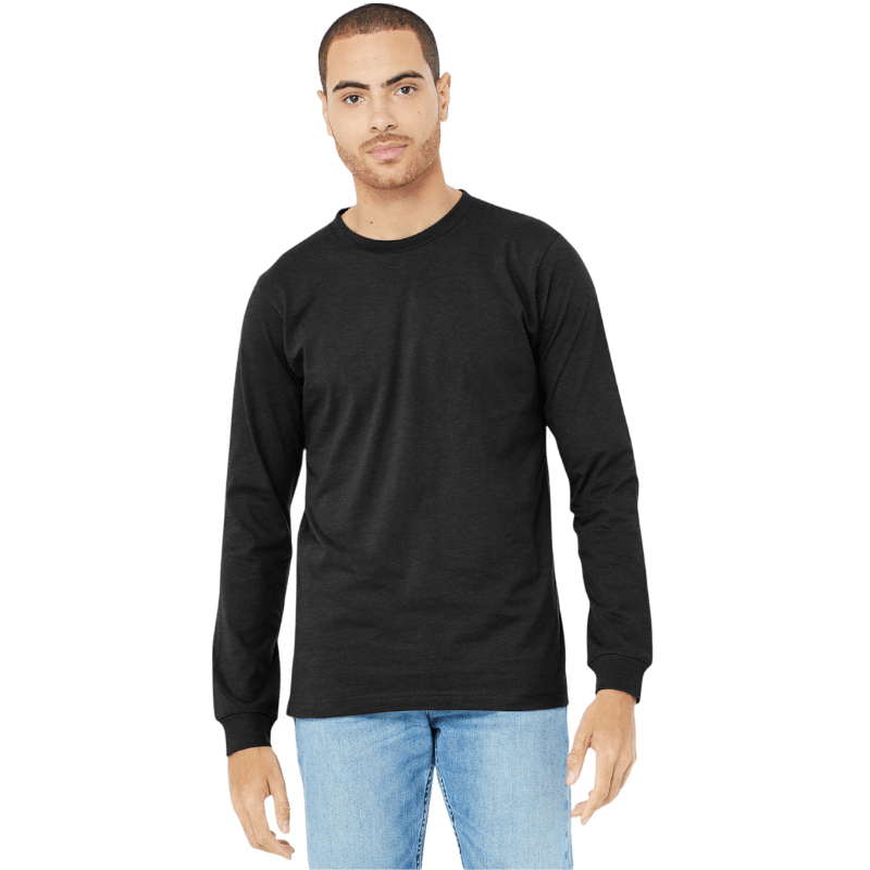 BELLA+CANVAS® Unisex Heather CVC Long Sleeve Tee - Long - Sleeved T-Shirts - SwagWear