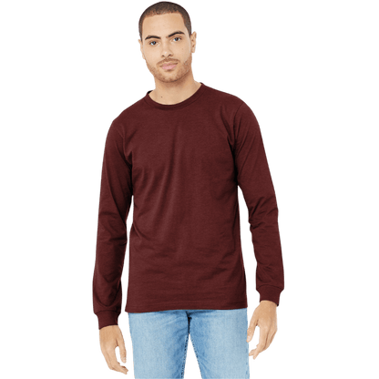 BELLA+CANVAS® Unisex Heather CVC Long Sleeve Tee - Long - Sleeved T-Shirts - SwagWear
