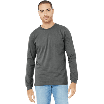 BELLA+CANVAS® Unisex Heather CVC Long Sleeve Tee - Long - Sleeved T-Shirts - SwagWear