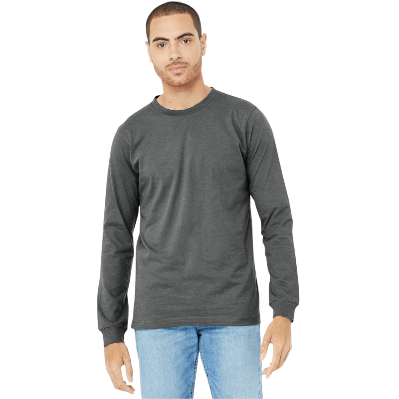 BELLA+CANVAS® Unisex Heather CVC Long Sleeve Tee - Long - Sleeved T-Shirts - SwagWear