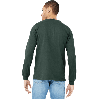 BELLA+CANVAS® Unisex Heather CVC Long Sleeve Tee - Long - Sleeved T-Shirts - SwagWear