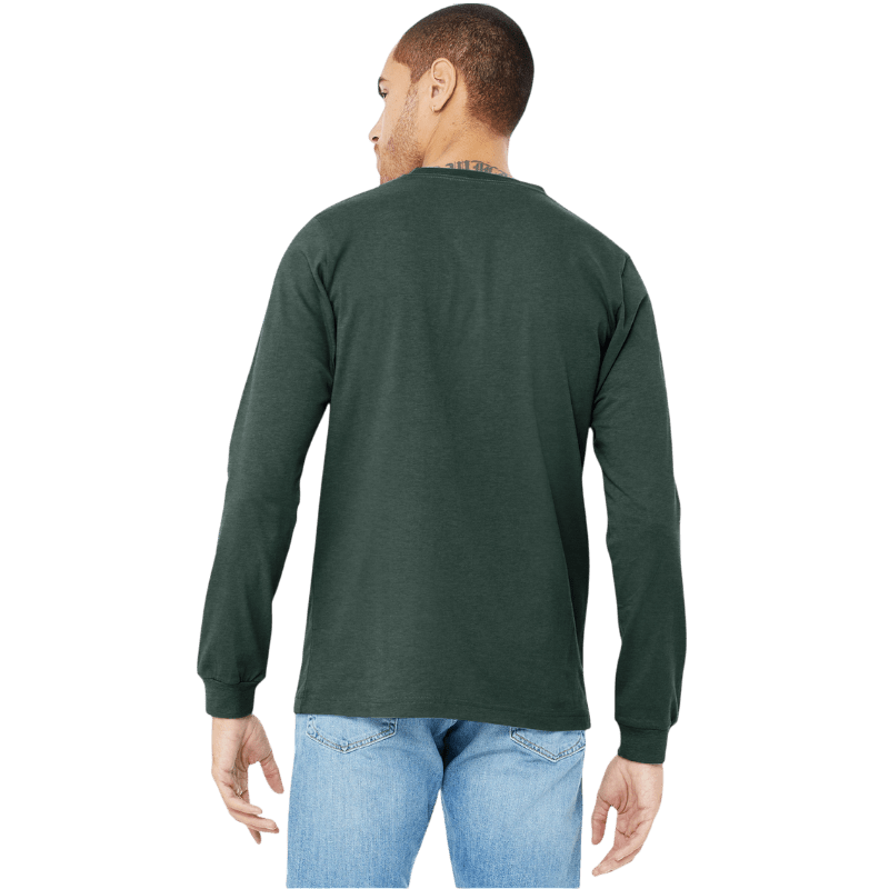 BELLA+CANVAS® Unisex Heather CVC Long Sleeve Tee - Long - Sleeved T-Shirts - SwagWear