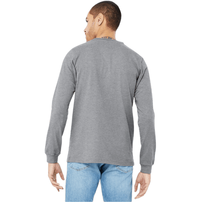 BELLA+CANVAS® Unisex Heather CVC Long Sleeve Tee - Long - Sleeved T-Shirts - SwagWear