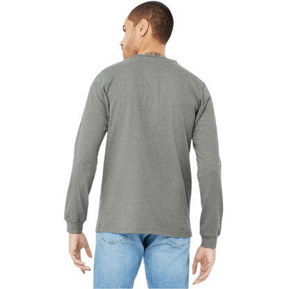 BELLA+CANVAS® Unisex Heather CVC Long Sleeve Tee - Long - Sleeved T-Shirts - SwagWear