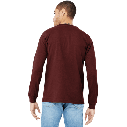 BELLA+CANVAS® Unisex Heather CVC Long Sleeve Tee - Long - Sleeved T-Shirts - SwagWear