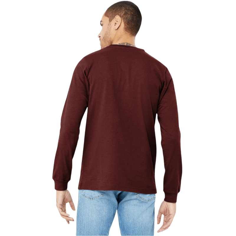 BELLA+CANVAS® Unisex Heather CVC Long Sleeve Tee - Long - Sleeved T-Shirts - SwagWear