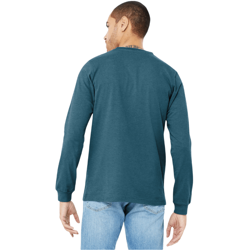 BELLA+CANVAS® Unisex Heather CVC Long Sleeve Tee - Long - Sleeved T-Shirts - SwagWear