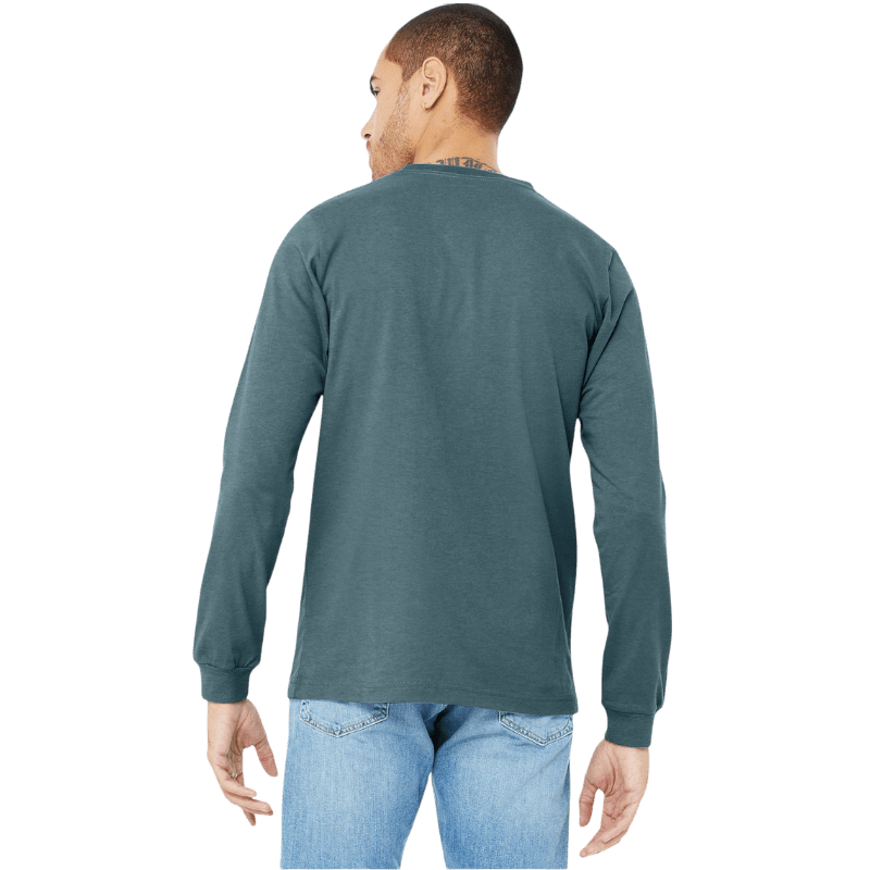 BELLA+CANVAS® Unisex Heather CVC Long Sleeve Tee - Long - Sleeved T-Shirts - SwagWear