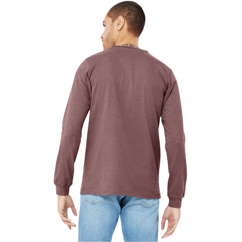 BELLA+CANVAS® Unisex Heather CVC Long Sleeve Tee - Long - Sleeved T-Shirts - SwagWear