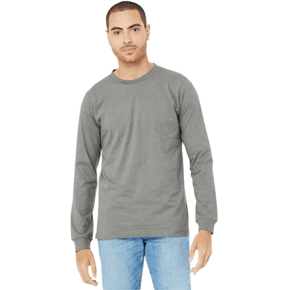 BELLA+CANVAS® Unisex Heather CVC Long Sleeve Tee - Long - Sleeved T-Shirts - SwagWear