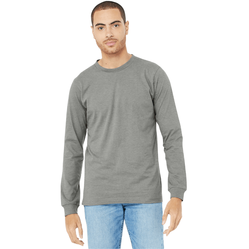 BELLA+CANVAS® Unisex Heather CVC Long Sleeve Tee - Long - Sleeved T-Shirts - SwagWear