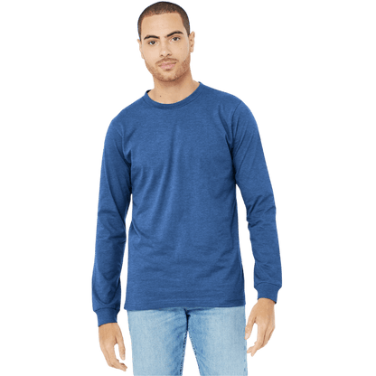 BELLA+CANVAS® Unisex Heather CVC Long Sleeve Tee - Long - Sleeved T-Shirts - SwagWear