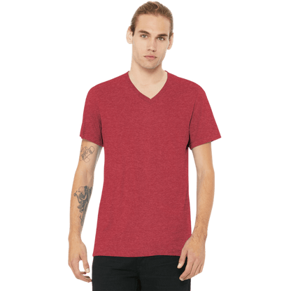 BELLA+CANVAS® Unisex Heather CVC V - Neck Tee - T-Shirts - SwagWear